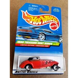 Hot Wheels MERCEDES 540K RED Limited Edition 1999 TREASURE HUNTS SERIE 01/12 MOC